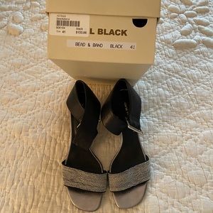 All. Black “Bead and Band” sandals . Size 41(10)